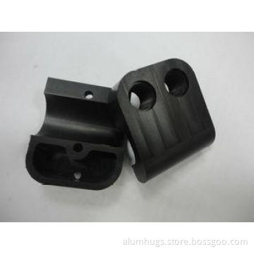 Black Delrin CNC Precision Machining Service With Blind Hol